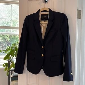 J.Crew women’s navy schoolboy blazer. Size 2. New with tags.
